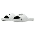 thumbnail image 2 of Under Armour Men's Ansa Fixed Strap Slide Sandal, Black (003)/Black, 7, 2 of 13