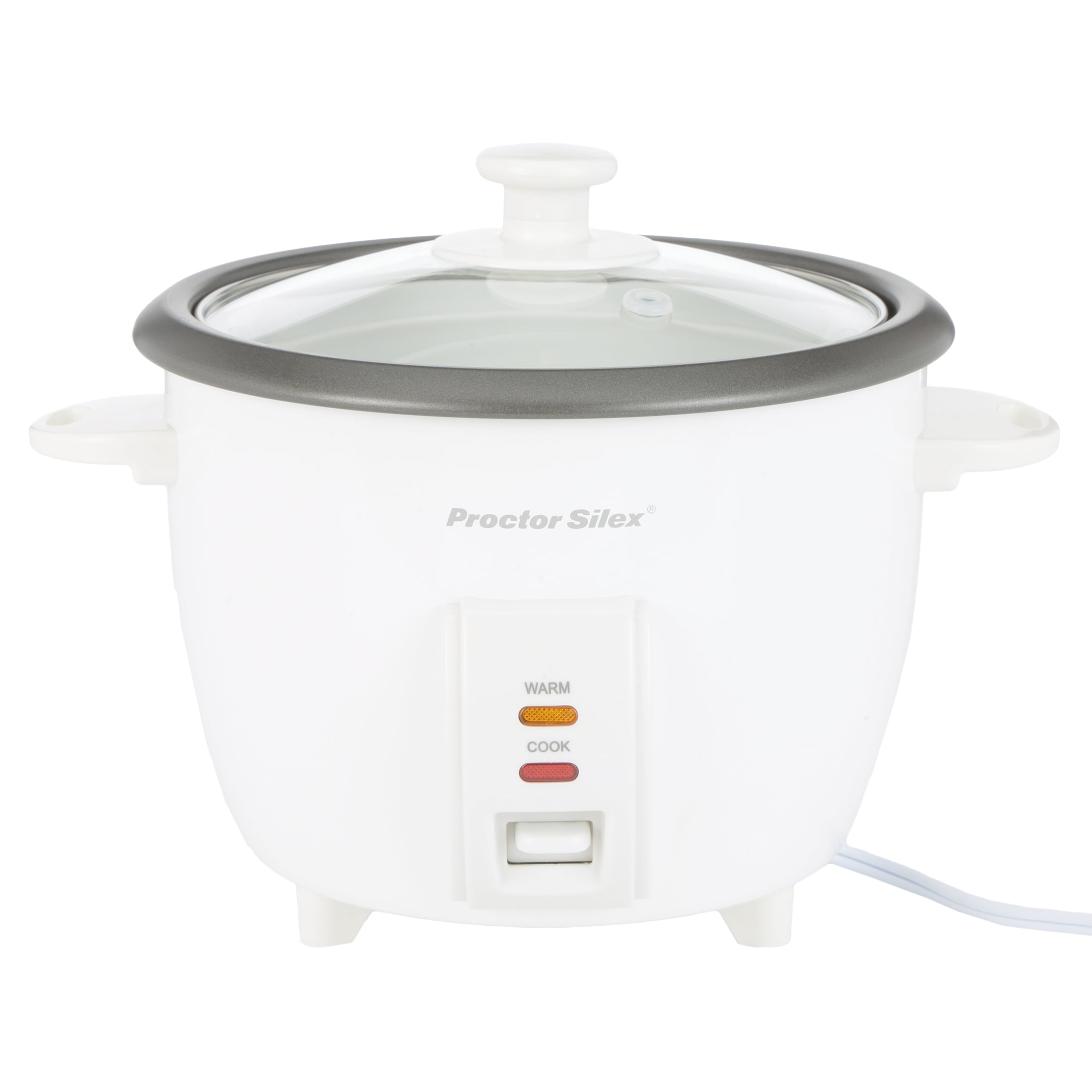 Proctor Silex Rice Cooker & Food Steamer Steam and Rinsing Basket, 10 Cups  Cooked (5 Cups Uncooked), White