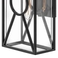 thumbnail image 6 of 18374BK Hinkley Lighting Brixton - 1 Light Medium Outdoor Wall Mount Lantern made with Coastal Elements for Coastal Environments-Black Finish, 6 of 9