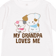 thumbnail image 4 of Inktastic My Grandpa Loves Me Girls Girls Long Sleeve Toddler T-Shirt, 4 of 5