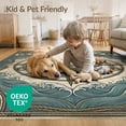 thumbnail image 4 of ODIKA Octopus Motif Weathered Maritime Sepia Tentacled Nautical Cartoon Pet Friendly & Kids Safe for Bedroom, Bedside, Nursery, 4 of 7