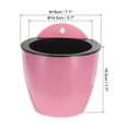 thumbnail image 2 of Unique Bargains 7 Inch Self Watering Plant Pot Hanging Planters with S Hooks, Pink 3 Pack, 2 of 7