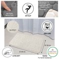 thumbnail image 3 of Bath Rug Memory Foam Mat 3D Pebble Beige 32"L x 20"W, 3 of 6