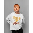 thumbnail image 2 of Welcome Vibes - Open Sign Emoji Graphic Women's Sweatshirt, 2 of 4