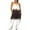 Black jumpsuits for women, variant on Wycnly Womens Jumpsuits Vintage Wide Leg Loose Fit Pocket Strap Long Jumpsuits Trendy Leopard Print V-Neck Sleeveless Maxi Summer Rompers Black s