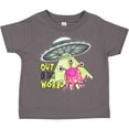thumbnail image 3 of Inktastic Out of This World Cute Pink Alien Ufo Boys or Girls Toddler T-Shirt, 3 of 5
