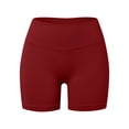 thumbnail image 4 of Womens Gym Shorts Ladies Workout Seamless Scrunch Lifting Shorts High Waisted Gym Yoga Basketball Shorts Women Red M, 4 of 5