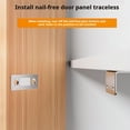 thumbnail image 4 of Injueey Cierre magnético de succión para puerta, instalación práctica, cierres magnéticos fuertes para puertas de armarios, magnético Decoración del hogar negro, 4 of 6
