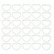 thumbnail image 1 of 30 Uds. Colgantes de marco hueco artesanía de resina biseles abiertos joyería collares pendientes suministros forma de corazón L, 1 of 5