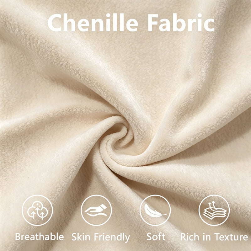 ANPPORT Cloud Couch Sleeper Sofa, Chenille Light Coffee 4-Seater Modular Sofa with 2 Ottomans, 4 Lumbar pillows,2 Pillows, Comfy Deep Seat Cloud Sofa, Convertible L-Shaped Floor Couch for Living Room