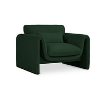 Meridian Furniture Stylus Green Boucle Fabric Chair