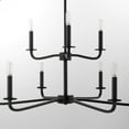 thumbnail image 6 of 6307-9-59 Quorum Lighting Rutherford - 9 Light Chandelier-25 Inch Tall and 28.5 Inch Wide-Matte Black Finish, 6 of 6