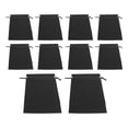 thumbnail image 1 of 10pcs Storage Bag Foldable Waterproof Washable Reliable Durable Drawstring Design Pouch for School TravelBlack, 1 of 9