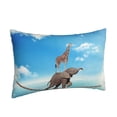 thumbnail image 2 of Bixox Elephant Giraffe Printed Pillow Protector,Super Soft Ideal for Home,Guests,Rentals - 16"x24", 2 of 8