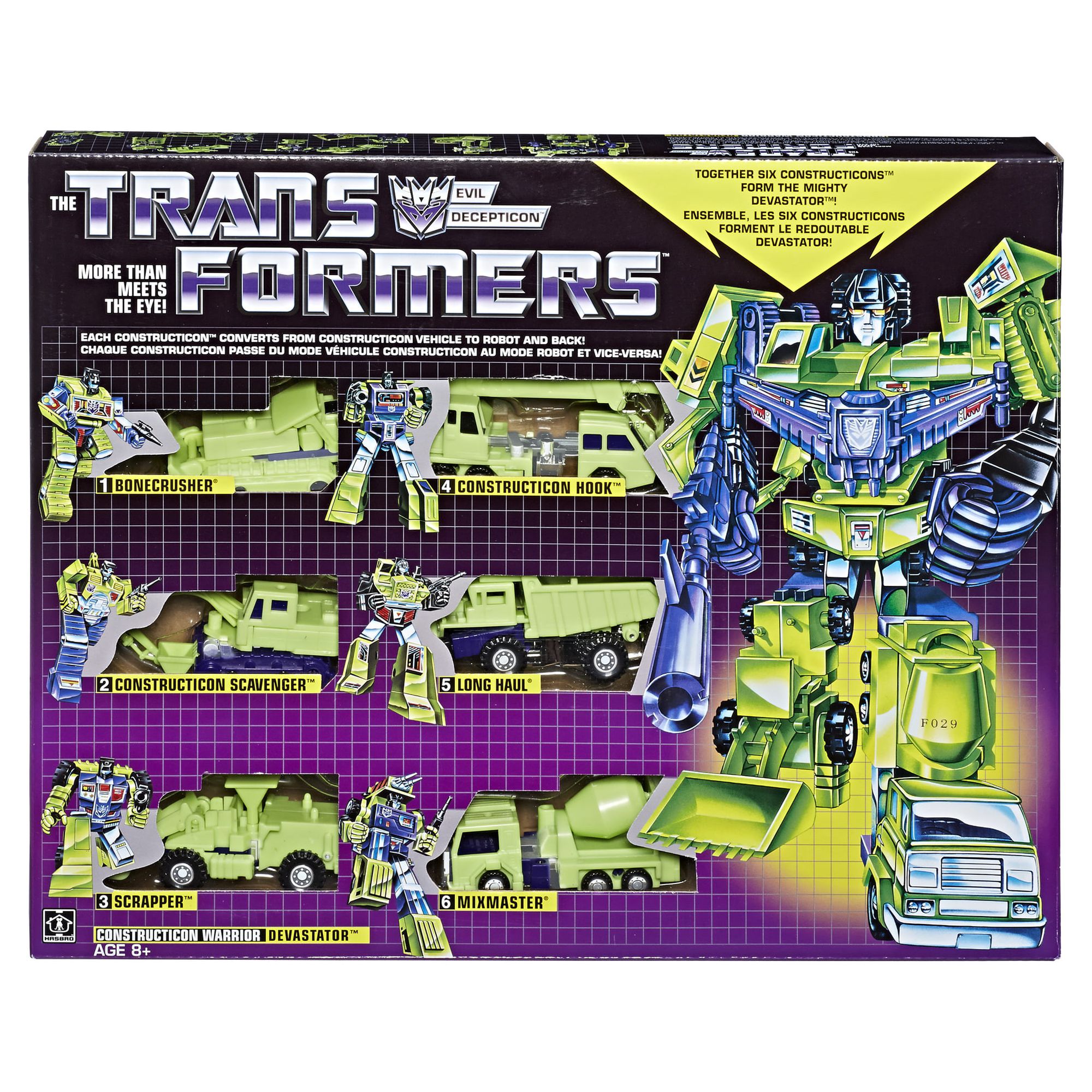 Transformers: Vintage G1 Constructicon Devastator 6-figure Collection Pack, Walmart Exclusive - image 3 of 17