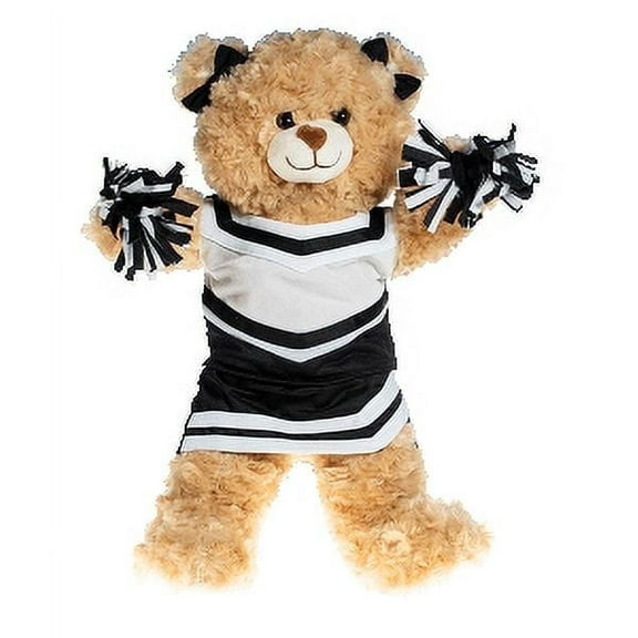 Plush Gear Cheer Uniform for 16-Inch Plush Toys - White Adorable Cheerleader Outfit, 1 Count