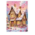 thumbnail image 2 of Meggemo Pink Christmas Garden Flag Double Sided Snowman Moose Pattern Xmas Yard Decor Winter Holiday Accessory for Outdoor Lawn Porch, 2 of 6