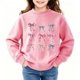 thumbnail image 5 of Aofany Baby Girl Sweatshirt Crew Neck Long Sleeve Pullover Tops Toddler Kids Fleece Lined Sweatshirts, 2-13T, 5 of 5