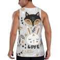 thumbnail image 3 of Easygdp Funny Animals Series Men's Tank Top, Sleeveless Muscle T Shirts, Breathable, Quick-Dry, Loose for Gym, Running, Fitness -, 3 of 9
