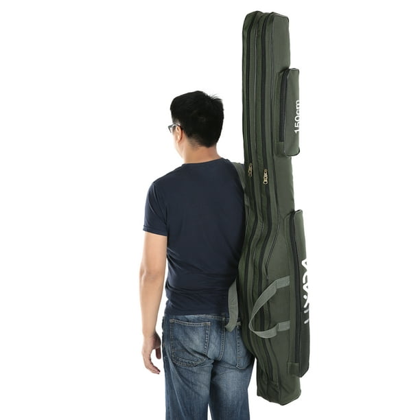 Lixada 100cm/130cm/150cm Fishing Bag Portable Folding Fishing Rod Reel Bag  Fishing Pole Gear Tackle Tool Carry Case Carrier Travel Bag Storage Bag