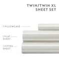 thumbnail image 5 of Noble Linens 3 Piece Pattern Microfiber Bed Sheet Sets, Soft Lines Light Gray, Twin, 5 of 8