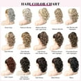 thumbnail image 7 of 12" Ponytail Extension, Classic Loose Curly Wavy Claw Clip Pony tails Hair Extensions Hairpieces for Women - Black, 7 of 7