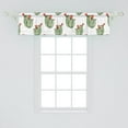 thumbnail image 2 of Ambesonne Mexican Window Valance, Cactus Plant Desert, 54" X 12", Green and Orange, 2 of 3