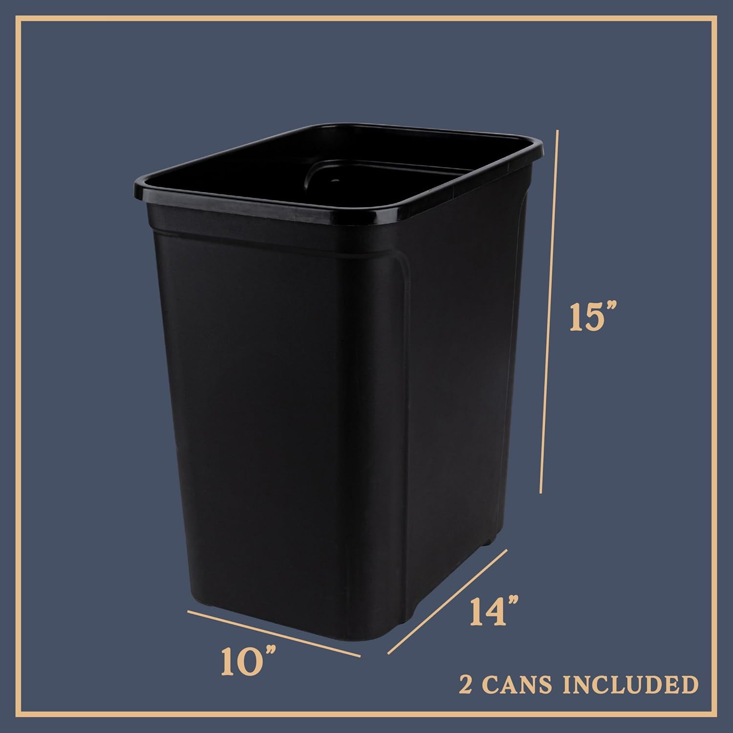 HOLDN’ STORAGE Pull Out Trash Can Rack for Kitchen Cabinet, Double 7 Gallon / 28 Qt Garbage and Recycling Bin Organizer Heavy Duty Chrome Sliding Frame