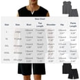 thumbnail image 3 of CHUMUD Shorts Sets for Men 2 Piece Outfits Cotton Tracksuits Summer Matching Set Sleeveless Tank Top Elastic Waist Shorts Set Casual Athletic (Avail for Big & Tall), 3 of 7