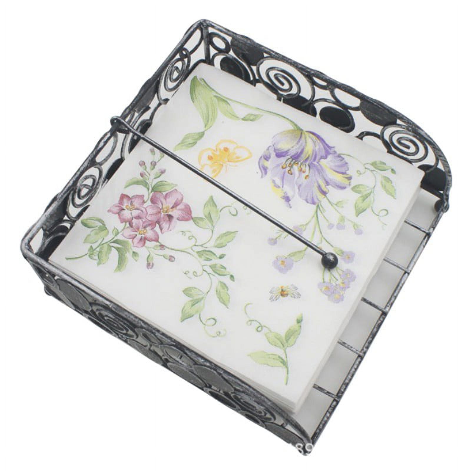 AVEVER 20-ct 13x13 Assorted Floral Napkins Decoupage Pretty Paper Napkins  Mother's Day Summer Napkins Fall Napkins Paper Fall Cocktail Napkins,  white