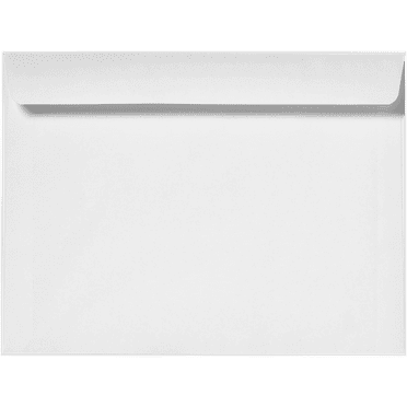 LUXPaper 6 x 9 1/2 Booklet Envelopes, Bright White, 50/Pack