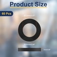 thumbnail image 2 of Uxcell Nylon Flat Washers ID OD Thick Black M12x24mmx2mm 60 pack, 2 of 7