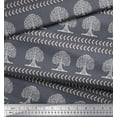 thumbnail image 2 of Soimoi Satin Silk Fabric Arrow & Tree Block Printed Craft Fabric by The Yard 42 Inch Wide, 2 of 2