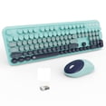thumbnail image 1 of Combinación de teclado y ratón inalámbricos estilo máquina de escribir FOPETT, 1 of 7