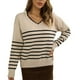 thumbnail image 5 of Suéter De Mujer, Transpirable, Lavable A Máquina, Con Cuello En V Para Mujer, Suéteres Elegantes Y Cálidos Para El Hogar Y La Oficina ANGGREK Otros, 5 of 7