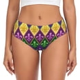 thumbnail image 1 of Fotbe Mardi Gras4 Calzones Estampados para Mujer – Ropa Interior de Algodón, Cómoda, Suave y Elástica-Large, 1 of 6