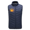 thumbnail image 2 of REORIAFEE Heating Vest Unisex Outdoor Warm with 9 Heating Zones Electric Heated Coat without Power Bank USB Rechargeable Washable Heat Jacket Activity Hiking Vest Blue S, 2 of 5