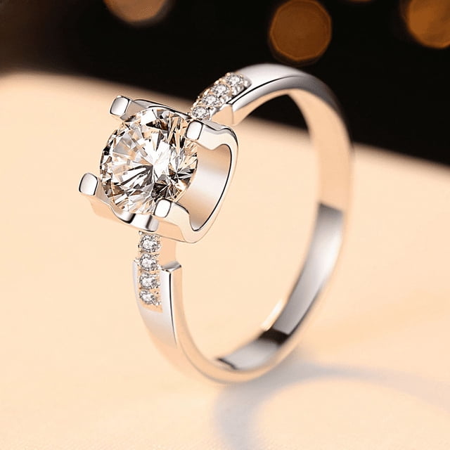 Anillo de cintura pequeña con cabeza de toro de plata esterlina 925 para mujer, anillo de diamante con soporte vacío y microincrustaciones de 1 quilate con cabeza de toro cerrada