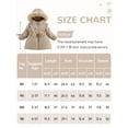 thumbnail image 7 of Happy Cherry Kids Winter Coat Baby Girls Thick Jacket Warm Coat with Hood Toddler Fleece Jacket Heavyweight Coat Outerwear Padded Outwear 3-4 T, 7 of 7
