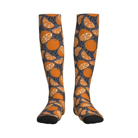 Rateoe Various Oranges Compression Socks for Women and Men 20-30mmHg-Circulation Support Socks Knee High Nurse Pregnant Running Medical and Travel Athletic