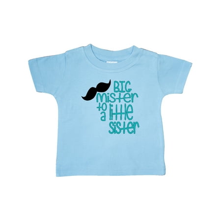 

Inktastic Big Mister to a Little Sister Gift Baby Boy T-Shirt