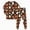H347-Dark Gray, variant on TOWED22 Toddler Halloween Pajamas Girls Boys Funny Graphic Print Pjs Sets Kids Snug fit 2pcs Long-Sleeve Fall Winter Sleepwear