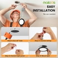 12 Pack 6 Inch 12W 5CCT Ultra-Thin LED Recessed Ceiling Light with ...
