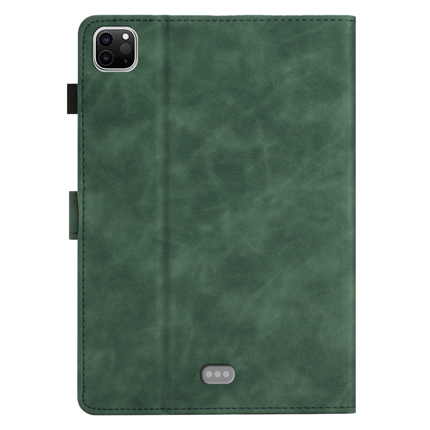 Allytechgroup iPad Air 11 Case 2024, Embossed Coconut Tree Pattern Cover, Auto Sleep Wake Function with Flip Cover Stand and Pencil Holder Case for Apple iPad Air 11 Inch 2024 Tablet,Green