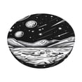 thumbnail image 1 of Disketp Cosmic Landscape Celestial Art Funda Redonda para Taburete, Funda de Cojín para Silla de Bar Suave y Elástica-12 inch, 1 of 7
