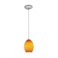 thumbnail image 1 of Access 6" Pendant Lighting 28023-1C-BS/AMBFB Modern Ceiling Light, 1 of 3