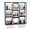 Black, variant on Qiyester Wine Rack Wall Mounted 3-Tier Industrial Metal Liquor Shelves Display Storage Organizer Large Capacity with Hanging Glass Holder Black 47 inch