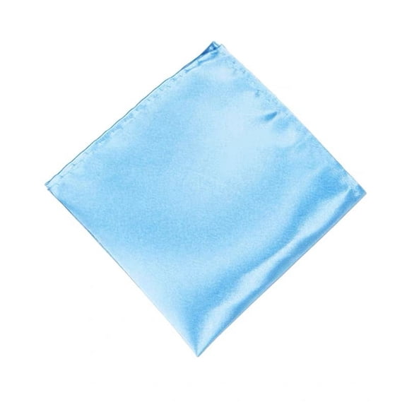Firefly Hope Men's Pocket Squares Handkerchiefs Solid Color for Wedding Party,Light Blue