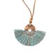thumbnail image 1 of Sonducket Collar de tela para mujer, colgante de moda, collares de decoración, adorno de joyería, regalos para fiesta de boda, trabajo diario Ropa, zapatos y accesorios Miscelánea Verde claro Sonducket AP014599-12, 1 of 6