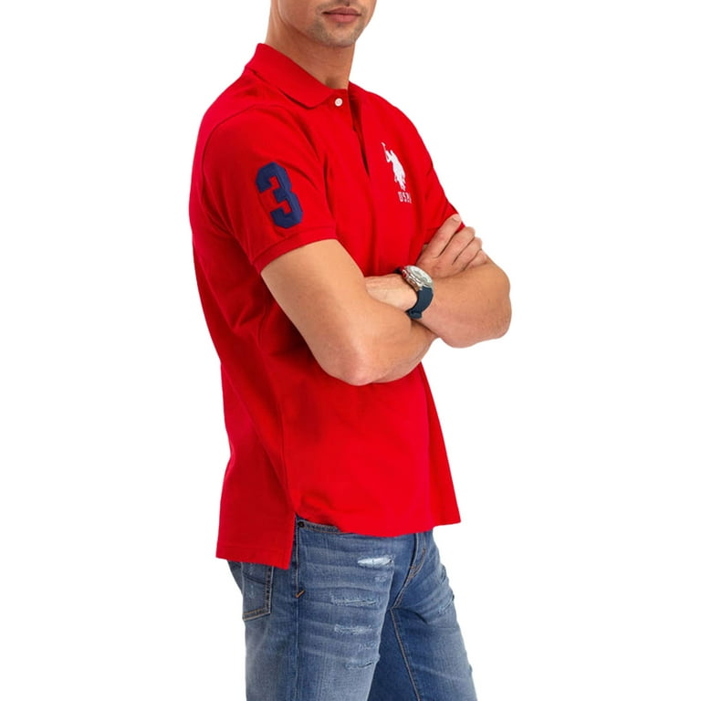 Red polo sales shirt walmart